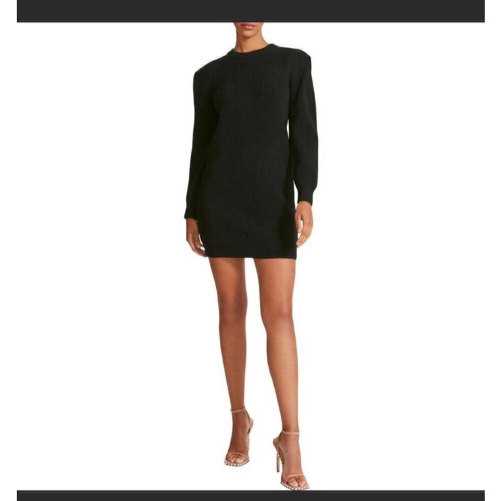 NWT bb dakota steve madden sweater dress black booked and busy medium